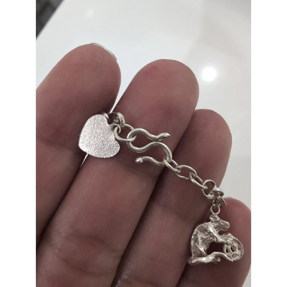 12‎ Animal Charm Bracelet Chinese Zodiac Silver 7